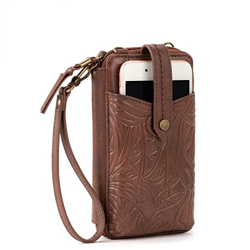 The Sak Silverlake N/S Smartphone Crossbody, Teak Leaf Embossed3