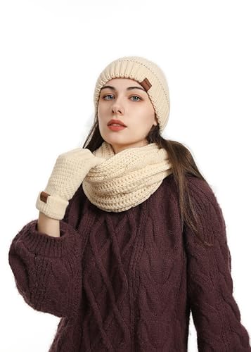 Winter Hat Scarf Gloves Set 4 pcs - 49% Off Warm Women's Accessories - Image 6