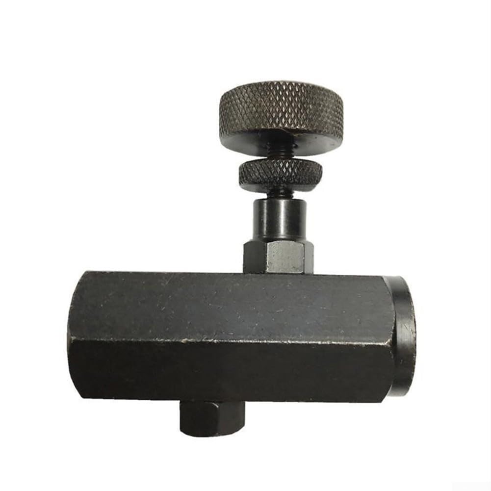 Valvola di controllo del flusso idraulica per filettatura PT Valvola di ritorno a farfalla monouso in acciaio 5800 PSI per regolazione della velocità del cilindro 1/4" (KC-08)