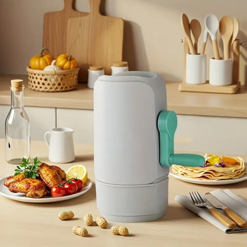 Image of Manual Hand-Crank Peanut Sheller Machine - Nut Shelling Tool for Home & Farm Use