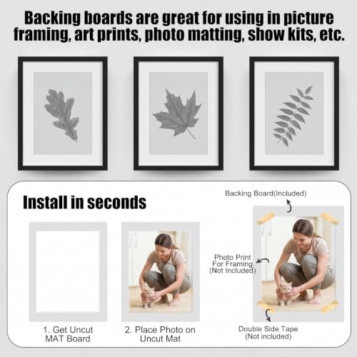 Image of Frienda 100 Pack Foam Board 16 X 20 Inch White for School Art Projects | Rigid Foam Core Double Sided Surface, Lightweight for School Projects Crafts Presentations Office Displays Wedding Artwork