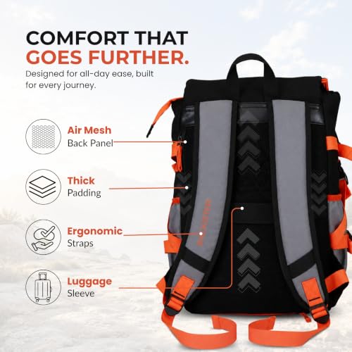 Image of Voyage Orange 24L Travel Bag for Men & Women