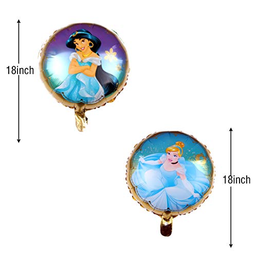 Princess Party Balloons Supplier 9Pcs Disney Princess Balloons For Kids Birthday Baby Shower Decorations #TOP3