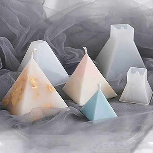 Voyyphixa 3 Pcs Pyramid Resin Casting Moulds Geometric Epoxy Resin Moulds Pyramid Mold for Jewellery Making DIY Home Decoration - Image 4