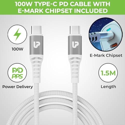 Image of UltraProlink 100W 6 in 1 GaN Super Fast Charger MultiPort Hub| 4 Type-C & 2 USB-A ports |Laptop Charger Adapter| For MacBook Pro /Air, Type C Laptops (HP, Dell & more), iPhone 15 Pro Max, Galaxy Phones