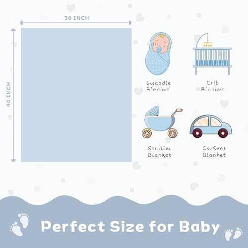 Image of Yurhap Heart Baby Blanket, Love Plush Fleece Baby Blankets for Boys Girls | Soft Sherpa Baby Girl Blanket for Infant Toddler Newborn Gift, Fluffy Baby Essentials, For Crib Stroller, 30 inchx40 inch