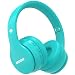 MIDOLA Kids Bluetooth Wireless Headphones Wired On-Ear Headset Foldable Earphone with AUX 3.5mm Jack SD Card Slot, Built-in Mic, FM Radio for Students Children for PC Tablets Cellphone(Cyan)
