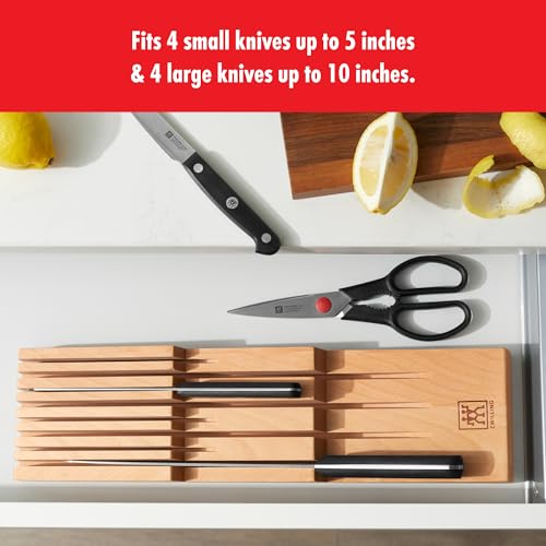Image of Zwilling 8-Slot In Drawer Knife Block, Beechwood