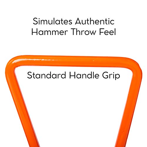 image for Crown Sporting Goods Hammer Throw Pud - Durable Steel, Bright Orange T