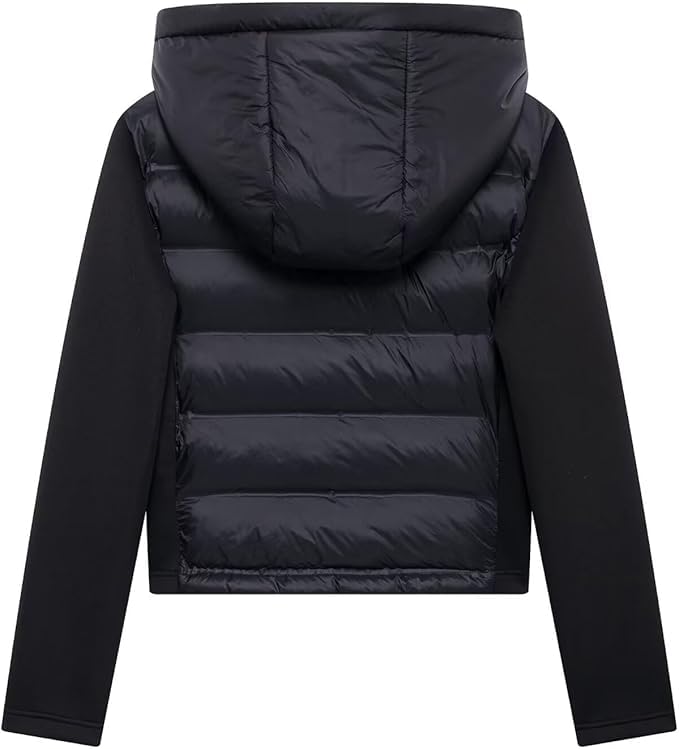 Women's Cropped Jacket Hooded Down Puffer Jackets, Full-Zip Lightweight Quilted Winter Warm Coat2