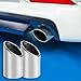 2Pcs Car Stainless Steel Tailpipe Trims Exhaust Muffler Tail Pipe Tip for Mazda CX-5 CX-4, Car Exterior Decoration Chrome - Make sure the outer diameter of your original exhaust pipe is 8cm/3.15inch