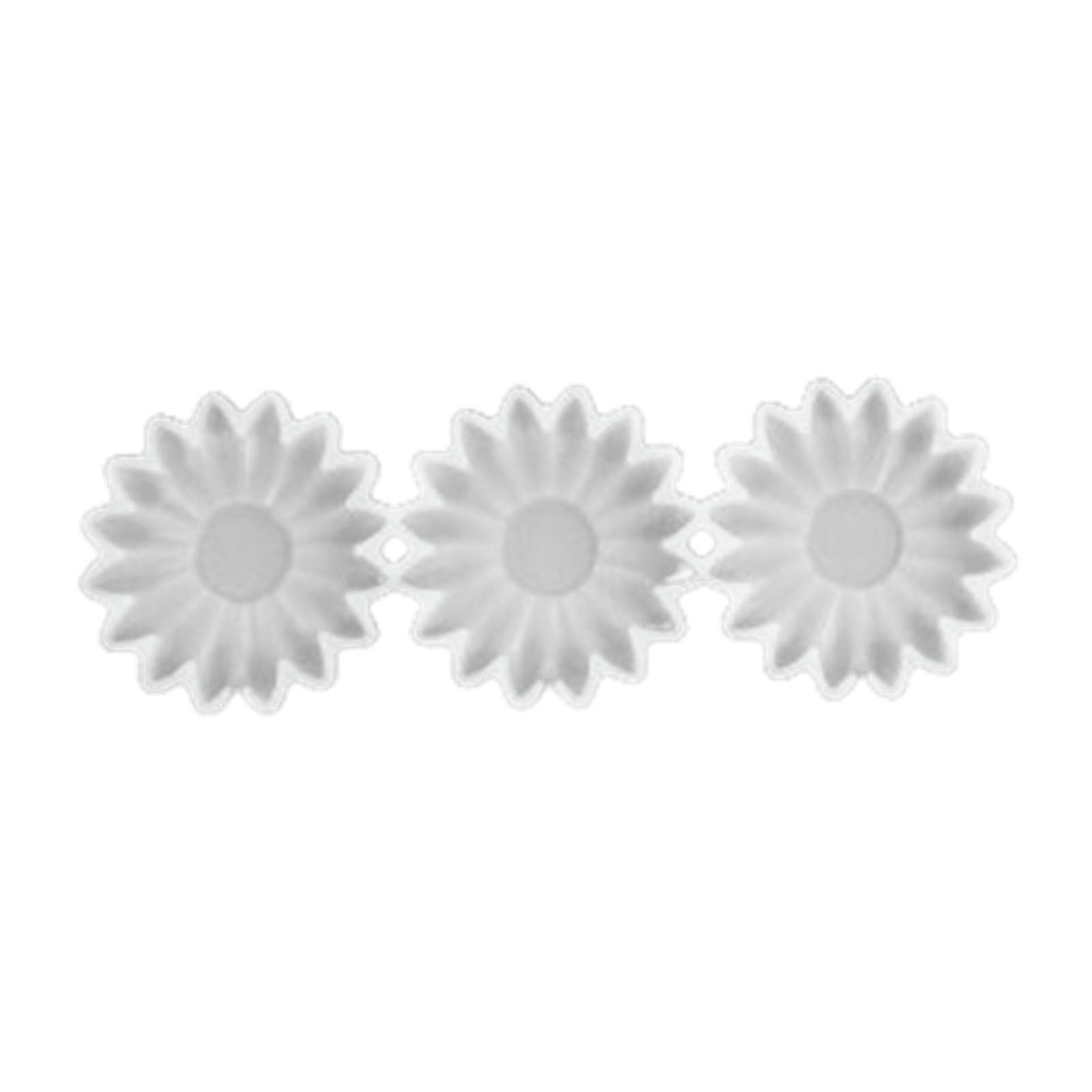 Buxuaaaa 3 Daisies 3D Flower Shape Kitchen Baking Mold Silicone Cake Decorating Tools Fondant Chocolate Biscuits Silicone Mold Cake Molds For Baking For Decorations Decorating Pastry Shapes Molds For Epoxy