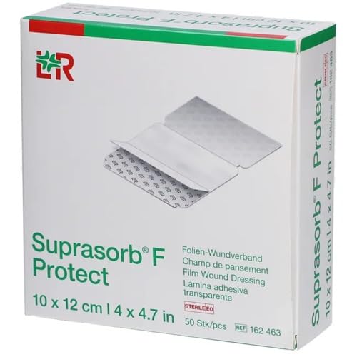 Suprasorb F Protect - Medicazione per ferite, 10 x 12 cm, 50 pezzi