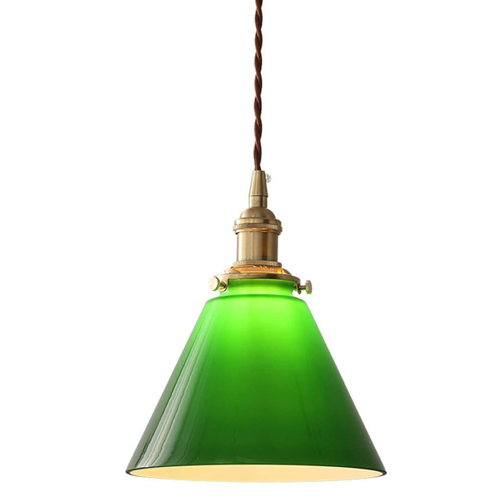 Suspension moderne en verre vert pour remplacer vos vieux luminaires