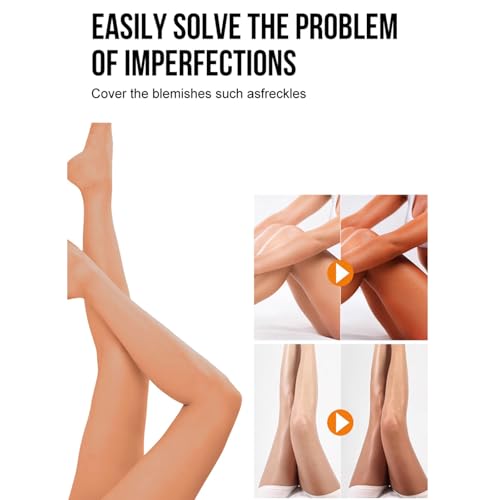 Body Coverage,Bein Make Up Wasserfest,24h Matte Make-Up Abriebfest Body Coverage Perfector FüR Beine,Bedeckt Makellos Unreinheiten & Betont Beinform-FüR Strand/Event,FüR Alle HauttöNe​-CHOCOLATE BROWN