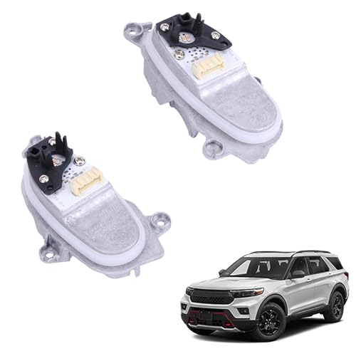 2PCS Daytime Running Light DRL Headlight Insert Diode Module LED Control Unit Fits for BMW X3 G01 X4 G02 2016-2019 LED DRL Board Chip Daytime Running Light Stabilizer 63117466110 63117466109