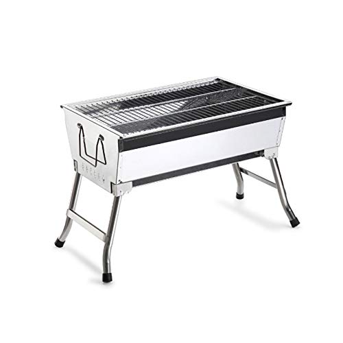 PVGYUJFD Parrilla de Barbacoa, Parrilla de Barbacoa, Parrilla Acero Inoxidable for Exteriores, carbón portátil for, Plegable for Picnic, Horno Carbono, Estufa Charbroiler