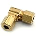 ANDERSON METALS 750065-03 Series 3/16BRS CMP 90DEG Elbow
