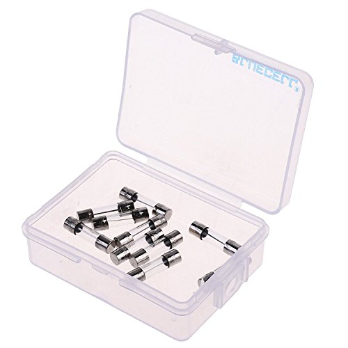 BLUECELL pack of 10 pcs F8AL Fast-Blow Fuse 8A 250V Glass Fuses 5 x 20 mm (8amp) (F8A)