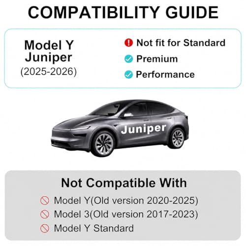 Image of Weize 2025 2026 Tesla Model Y Juniper All Weather Cargo Liner Floor Mats 9 PCS & Double Layer Center Console Organizer 4 PCS, Full Coverage Tesla Interior Accessories Kit(Not for Standard)