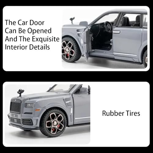 Image of 1:36 Cullinan Toy Car for Kids Collection Diecast Metal Scale Model Car with Light Sound Pull Back Openable Door