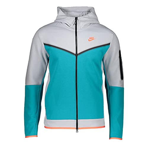 HOT Grey Nike Sportswear Tech Fleece Orange Nike Sportswear