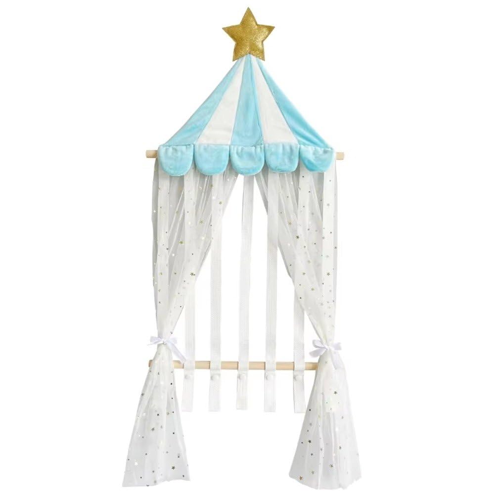 Baokuan Women's Blue Headband Holder Hair Bows Organizer Baby Headband Organizer Girls Hair Bows Rack For Toddler Girls Room Wall Decor