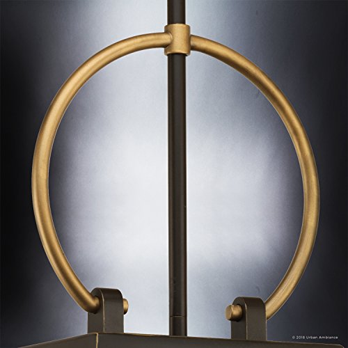 Urban Ambiance Luxury Vintage Outdoor Pendant Light, Large Size: 26.875" H X 11.25" W, With Farmhouse Style Elements, Olde Bronze Finish, Uhp1003 From The Vicenza Collection #TOP5