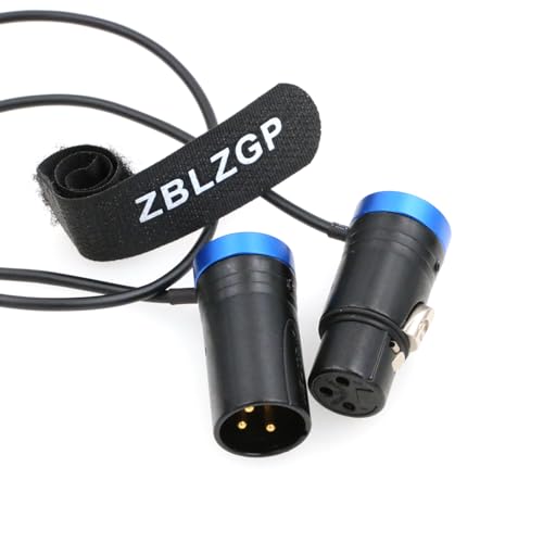 Câble audio XLR mâle vers femelle 3 broches bleu pour enregistreurs 664 et 688