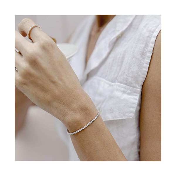 PAVOI-14K-Gold-Plated-Cubic-Zirconia-Classic-Tennis-Bracelet-for-Women-Adjustable-Slider PAVOI 14K Gold Plated Cubic Zirconia Classic Tennis Bracelet for Women in Yellow Gold