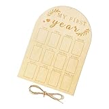 Tableau photo souvenir pour bébé : superbe finition, structure raisonnable, design simple, tableau photo de 12 mois adapté pour bébé, souvenir de nouveau-né.