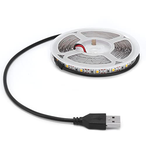 Tira de luces LED FTVOGUE 5 m luz blanca cálida miniatura 7