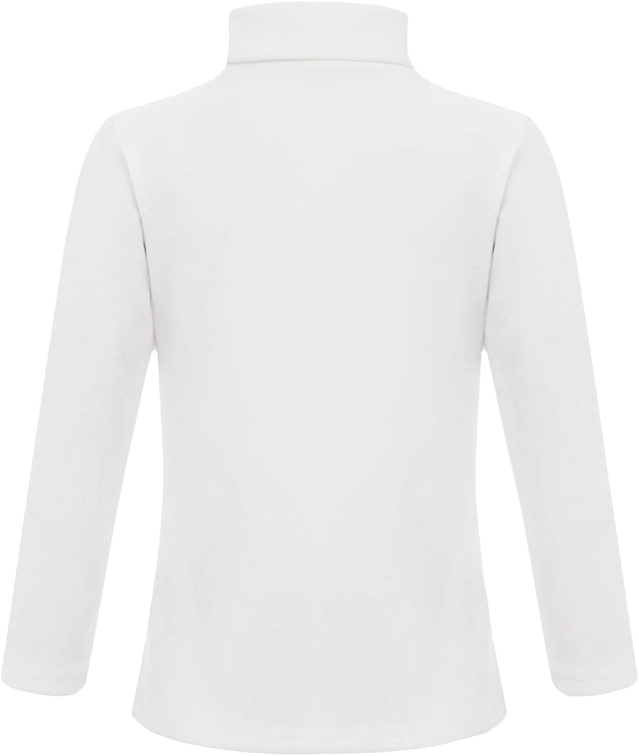 Girls Turtle Neck Long Sleeve Thermal Shirt Printed Fleece Undershirt Warm Top