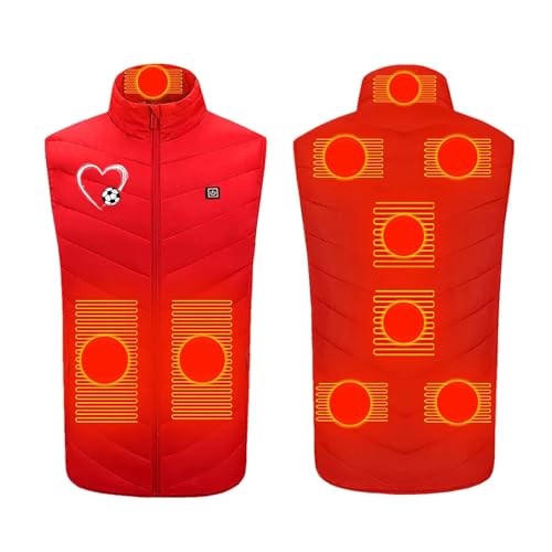 TARIENDY Electric Heated Jacket Women Heated Vest for Men and Women 9 Zones Lightweight Heated Winter Windproof Jackets USB Charging Body Warmer Unisex Winter Coats for Women Heated