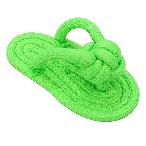INOOMP Kauspielzeug aus Baumwolle Hundespielzeug Strapazierfähige Seilpantoffeln zur Zahnpflege für Kleine und Mittelgroße Hunde Haustierbedarf Zufällige Farbe