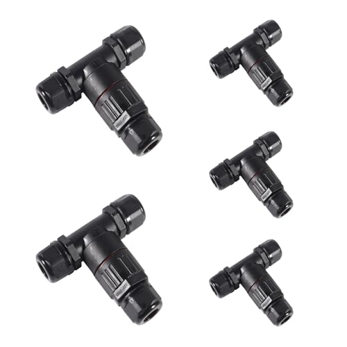 Dealikee 5PCS IP68 T-Form Abzweigdose