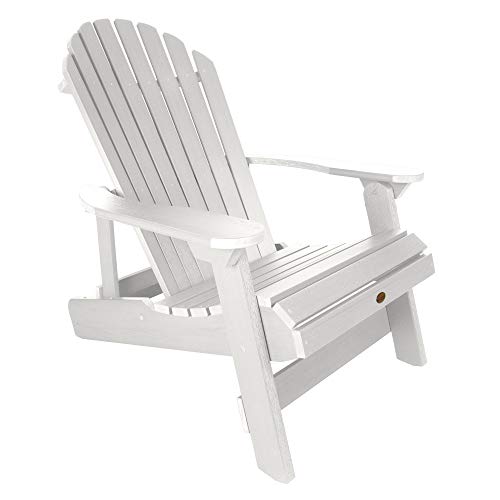 Highwood Ad-King1-Whe Hamilton Folding And Reclining Adirondack Chair, King Size, White #TOP18