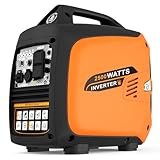 Efurden 2500-Watt Inverter Generator Gas Powered, Portable Generator for Camping, Emergency Home Backup, Super Quiet, with CO Sensor