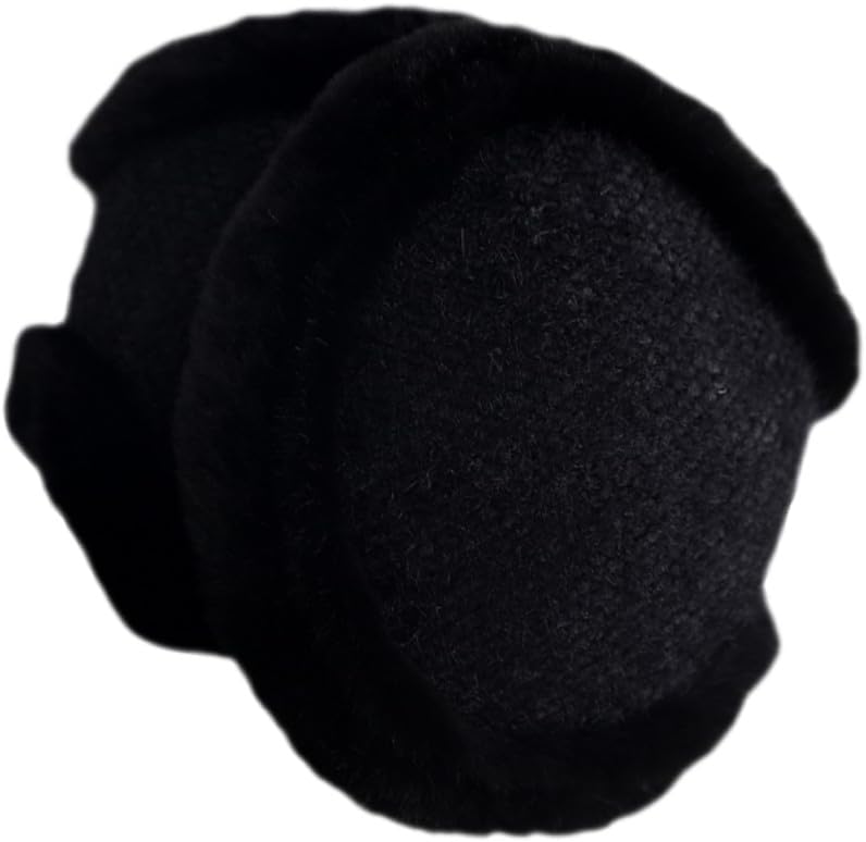 Hemoton Plush Warm Earmuffs Men Women Winter Ear Warmers Foldable Ear Covers Cozy Black
