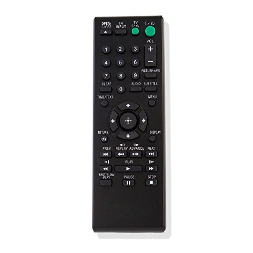 Replacement Remote Controller for DVP-SR210 DVP-SR210P DVP-SR200P/B DVPSR510H Sony DVD Player
