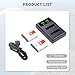 NP-BG1 NP-FG1 BG1 Battery 2-Pack with Charger Compatible for Sony Cyber-Shot DSC W130 W210 W220 W230 W275 W290 W300 H10 H50 H70 W290 HX7 HX10 HX30 WX10 H55 HX9 T20 3.7V 1800mAh