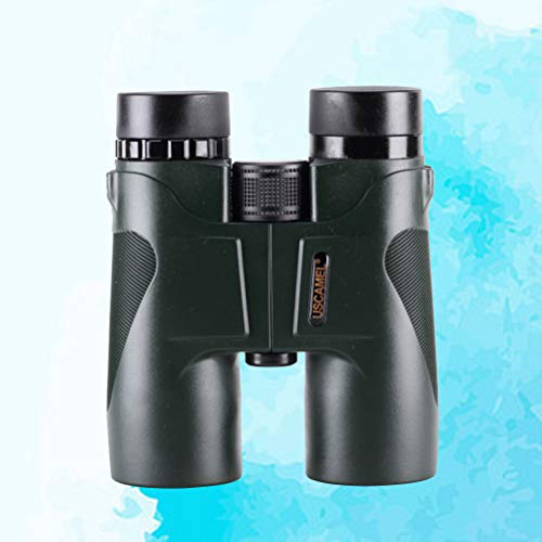 Lioobo Binóculos Compactos à prova d'água Prisma Óptica Portátil 10 x 42 Binóculos para Viagens, Ca