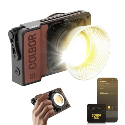 Image of COLBOR Video Light, W100 100W 2700K-6500K Bi-Color Pocket Continuous Output Lighting with LED Screen 3 Powering Options APP Control for Filmmaking Live Streaming, Cob-Video-Light-Photography-Studio