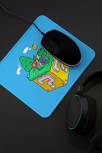 Image of Mouse Pad for Laptop & Desktop | 9x7 Inch Anti-Fray Stitched Edges | Non-Slip Rubber Base | Desk Setup Accessory for Students, Gamers & Professionals (Baby Dragon)
