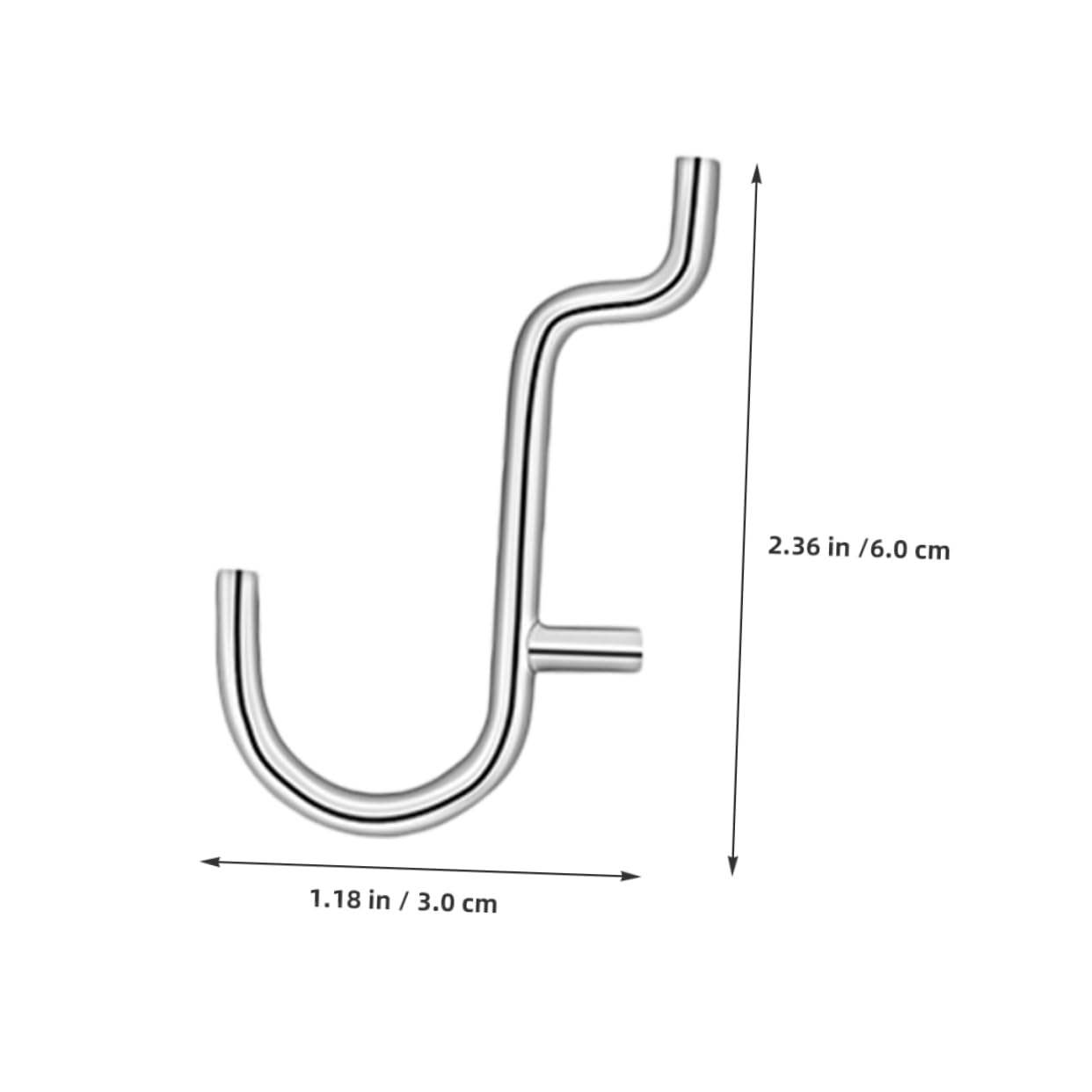 DOITOOL Pegboard Shelf Hooks 10 Pack Large Size Metal Hooks for Tool Hanging Garage Kitchen Organization