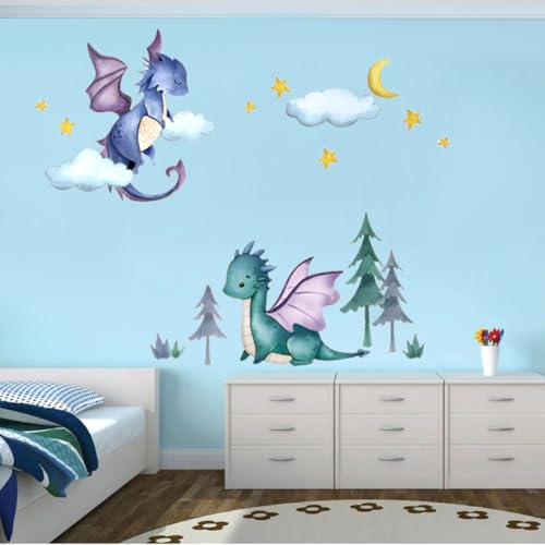Vinilos Decorativos Dragones para Niños 2 Piezas miniatura 2