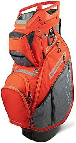 Sun Mountain Mens 2022 C130 Golf Cart Bag Carbon-Inferno Orange