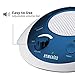 Homedics SoundSleep White Noise Sound Machine, Blue, Small Travel Sound Machine with 6 Relaxing Nature Sounds, Portable Sound Therapy for Home, Office, Nursery, Auto-Off Timer, by Homedics
