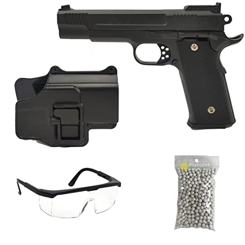 Saigo Defense Pack Airsoft Pistolet Modèle W.945+ à Ressort/Matière: Métal/Puissance 0.5 Joule/Livré avec Accessoires