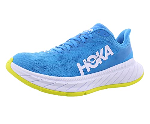 HOKA ONE ONE Carbon X 2 Womens Shoes Size 7, Color: Diva Blue/Citrus